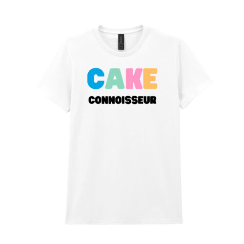 cake connoisseur white t with colour Thumbnail